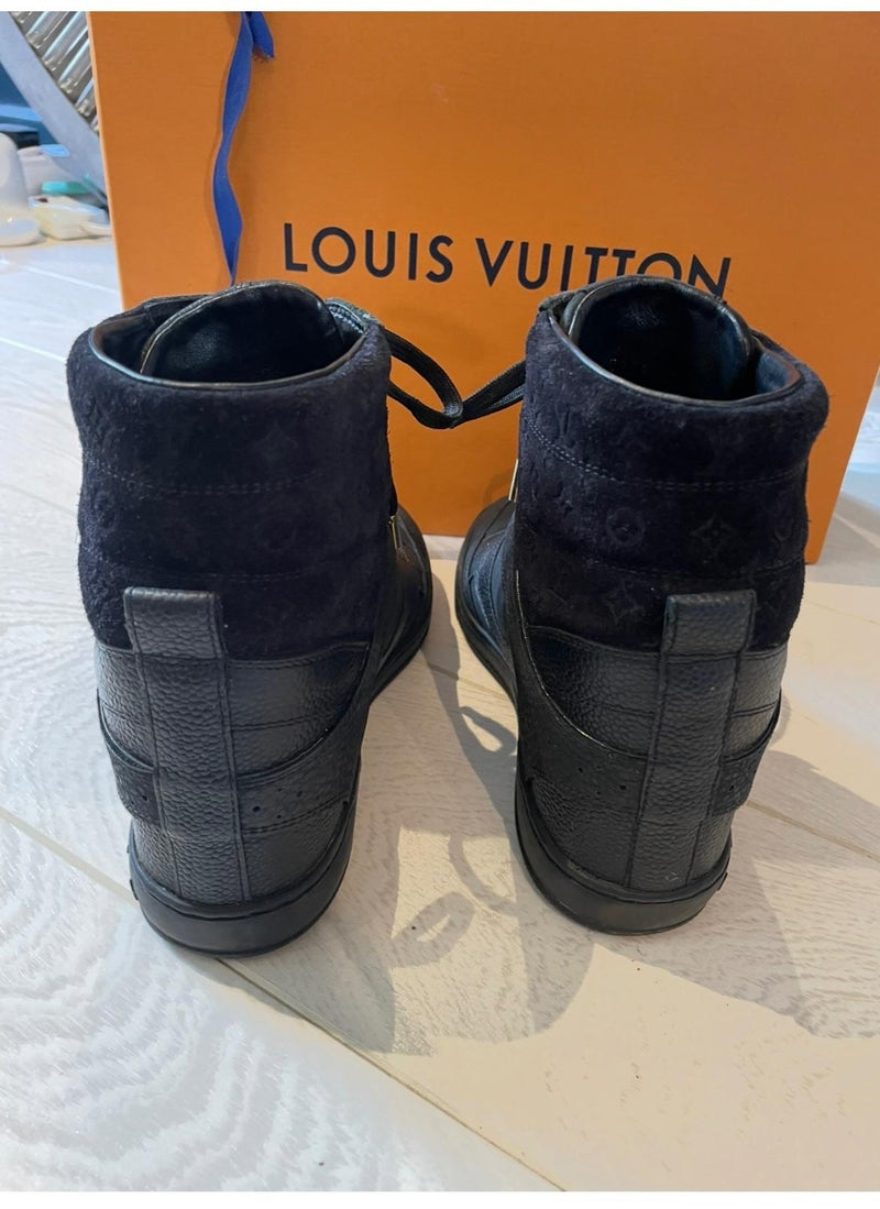Louis Vuitton Black Monogram Ankle Boots