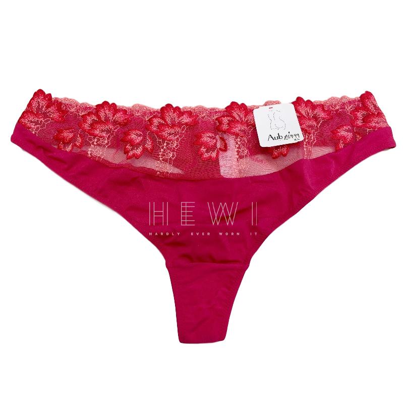 Aubade Paris Rose Magnetique Tulle Tanga