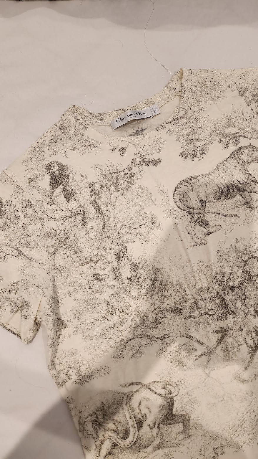 Dior Grey Toile De Jouy T-Shirt