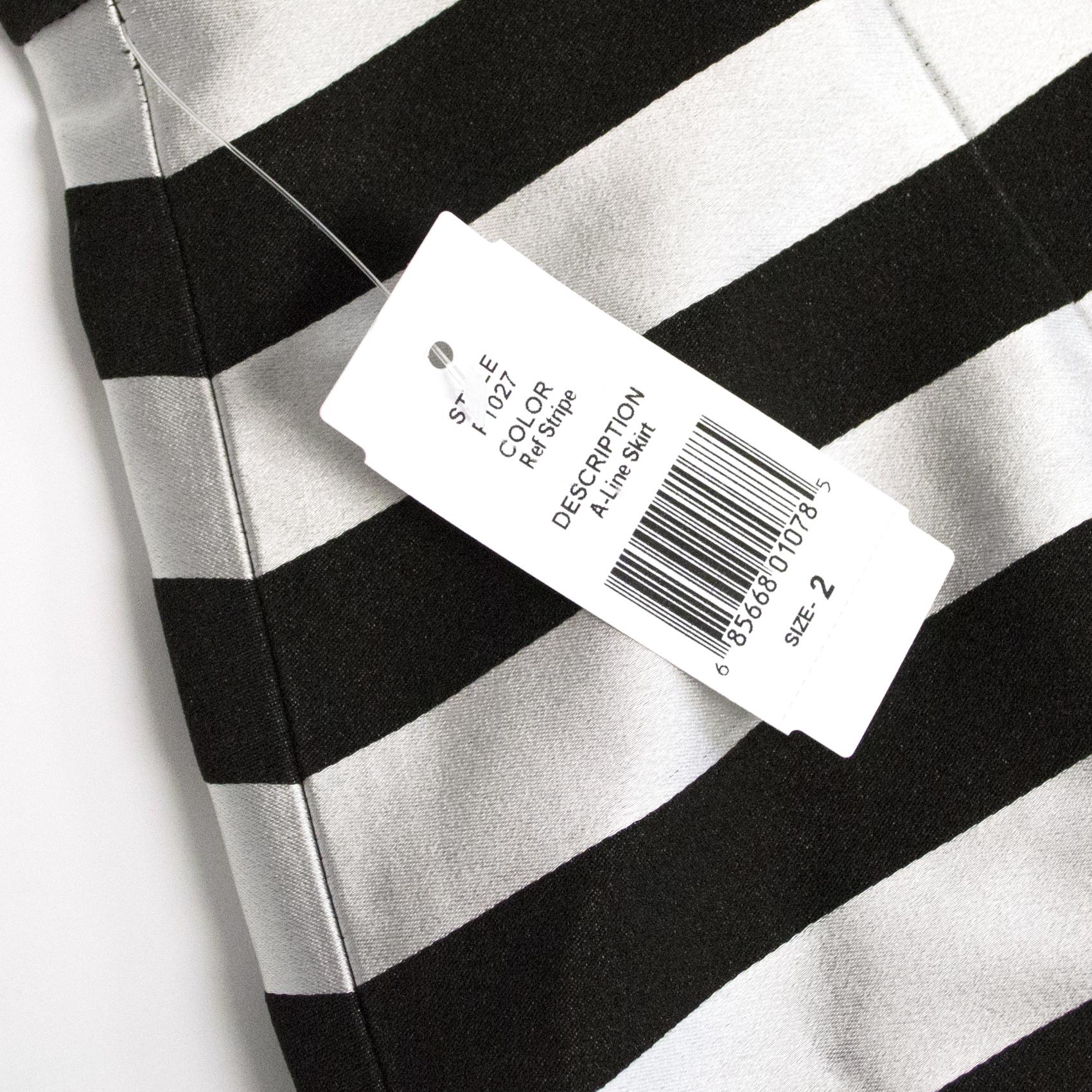 New Smythe striped A line skirt