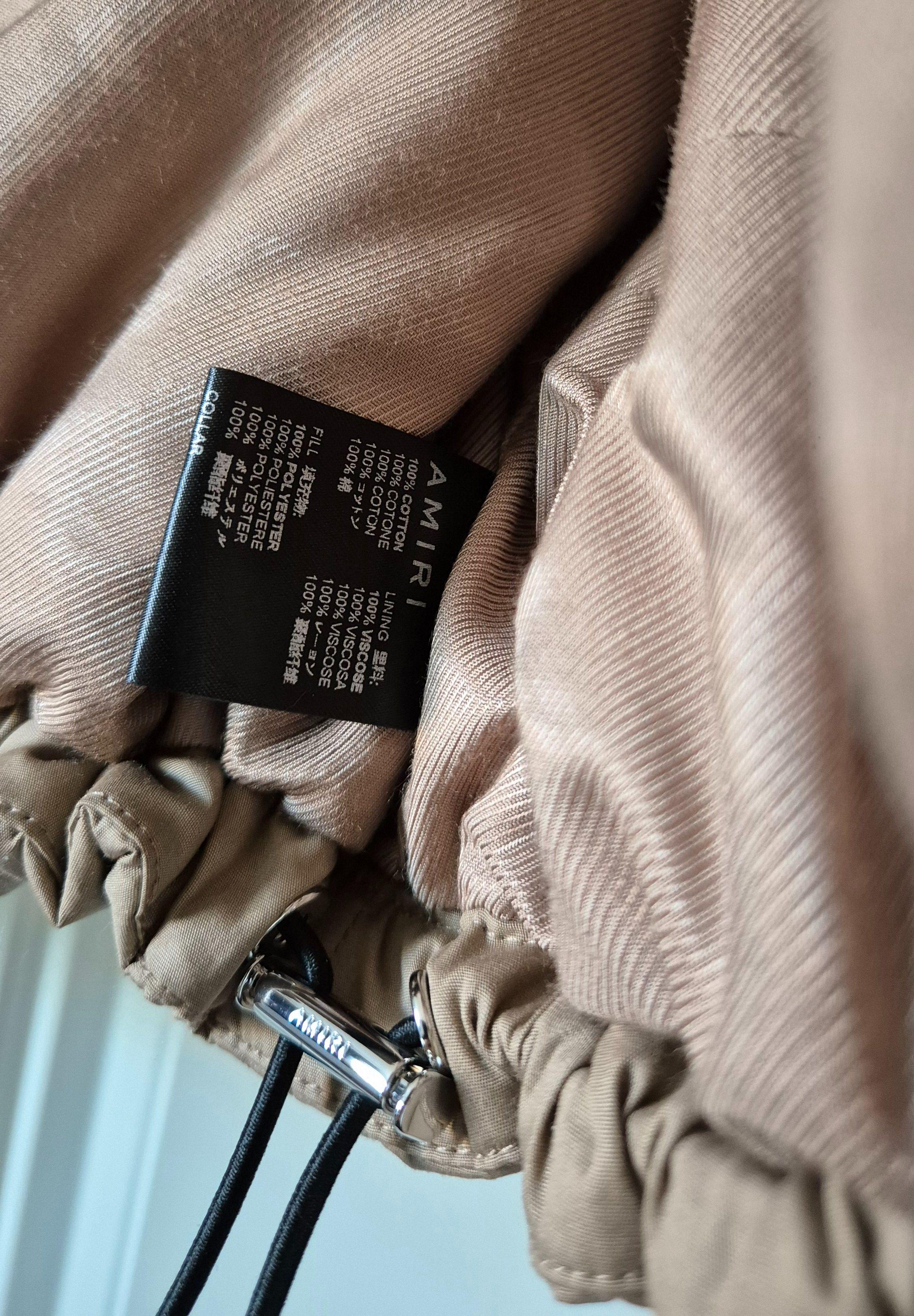 Amiri Camel Cropped Puffer Jacket