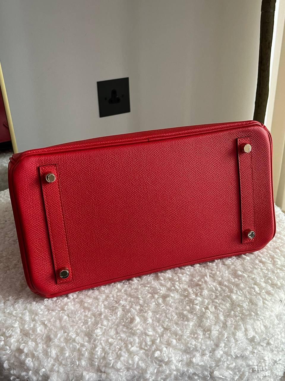 Hermes Birkin 30 Retourne in Rouge Tomate Epsom Leather with Gold Hardware