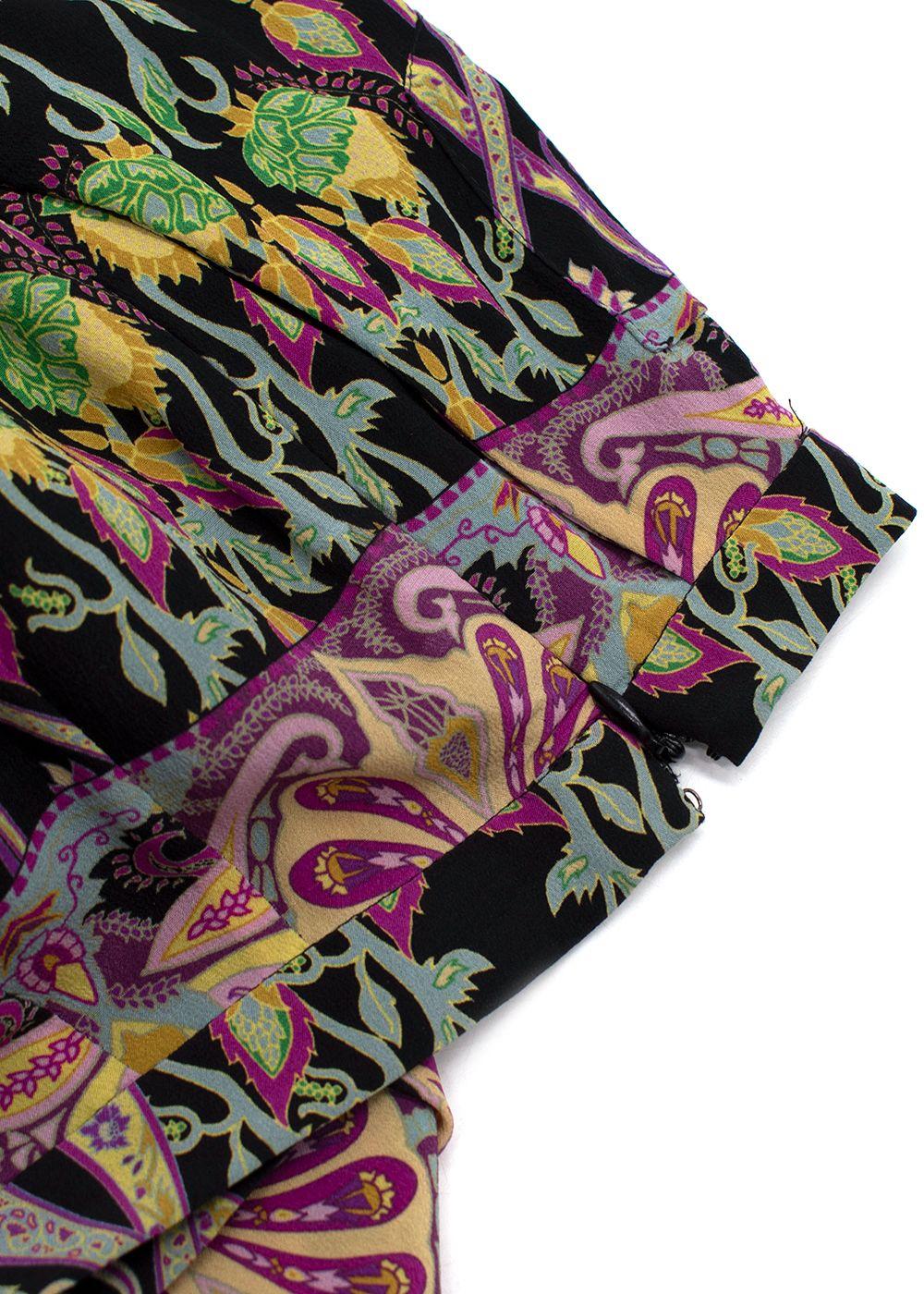 Etro Wide Leg Paisley Print Trousers