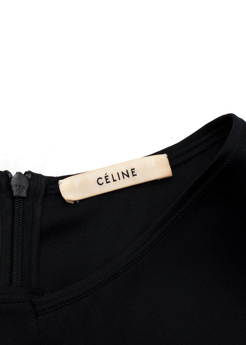Celine Black Silk Blouse