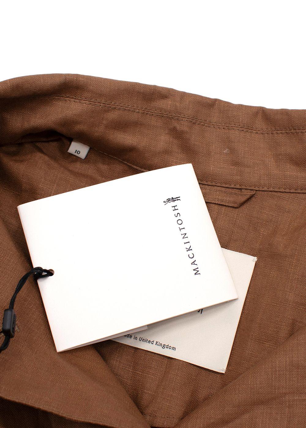 Mackintosh Long Lightweight Brown Trench Coat