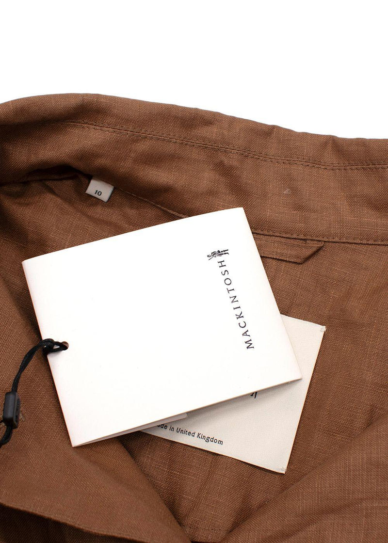 Mackintosh Long Lightweight Brown Trench Coat