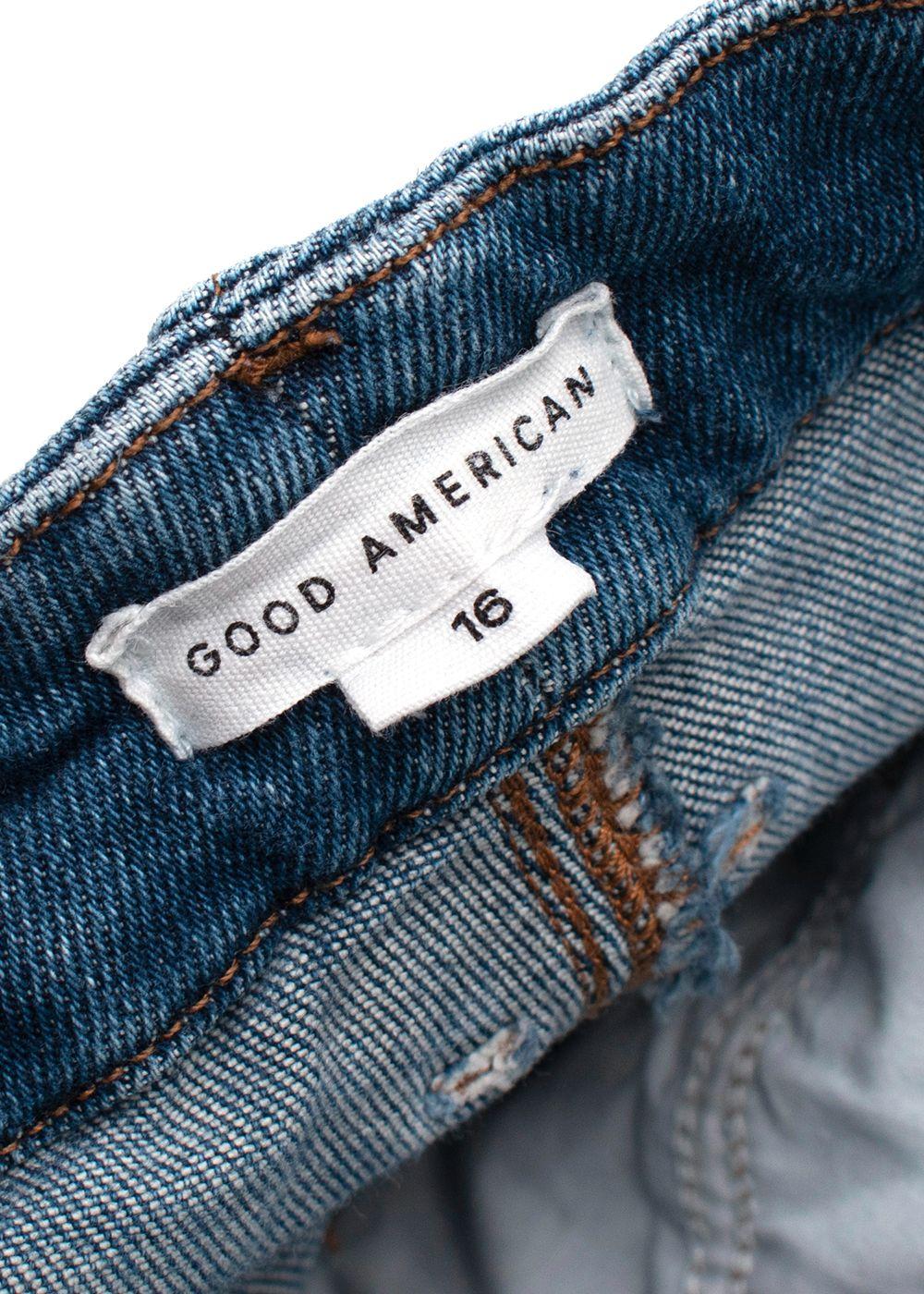 Good American Blue Bootleg Jeans