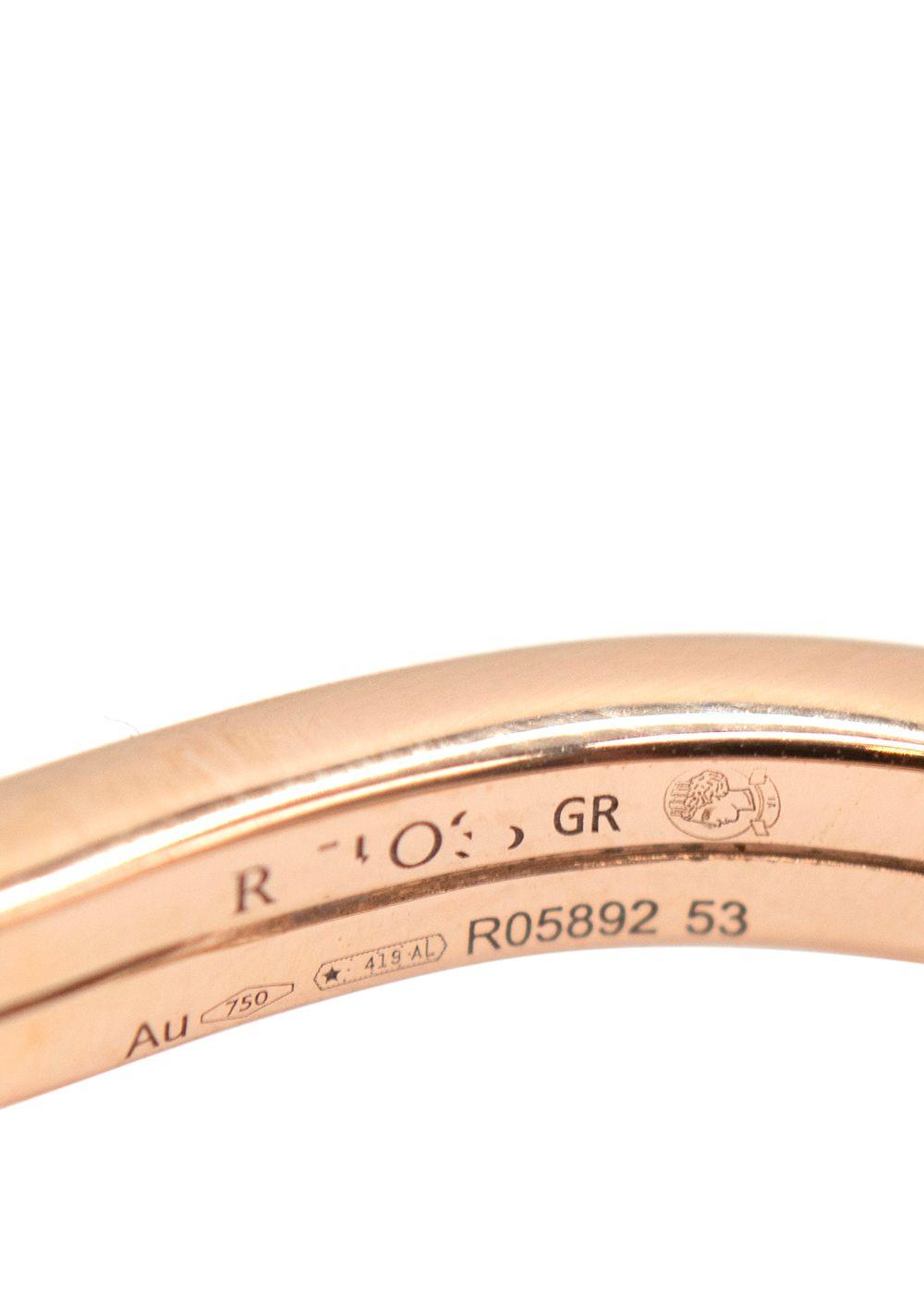 Repossi Serti Rink Gold Inversé Pear Cut Diamond Ring Size 53