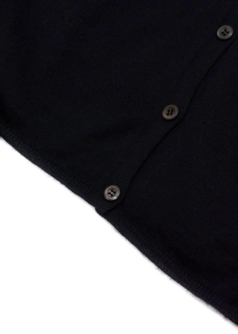 Prada Black Super Fine Knit Cardigan