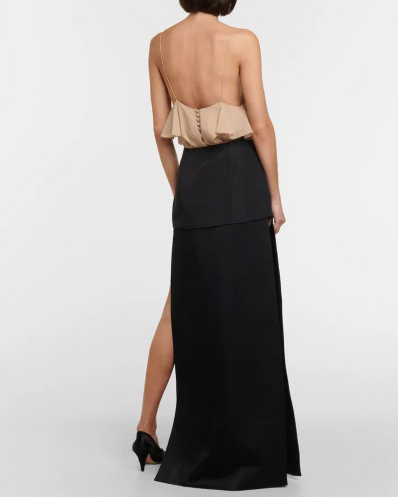 Khaite Saxon Maxi Skirt