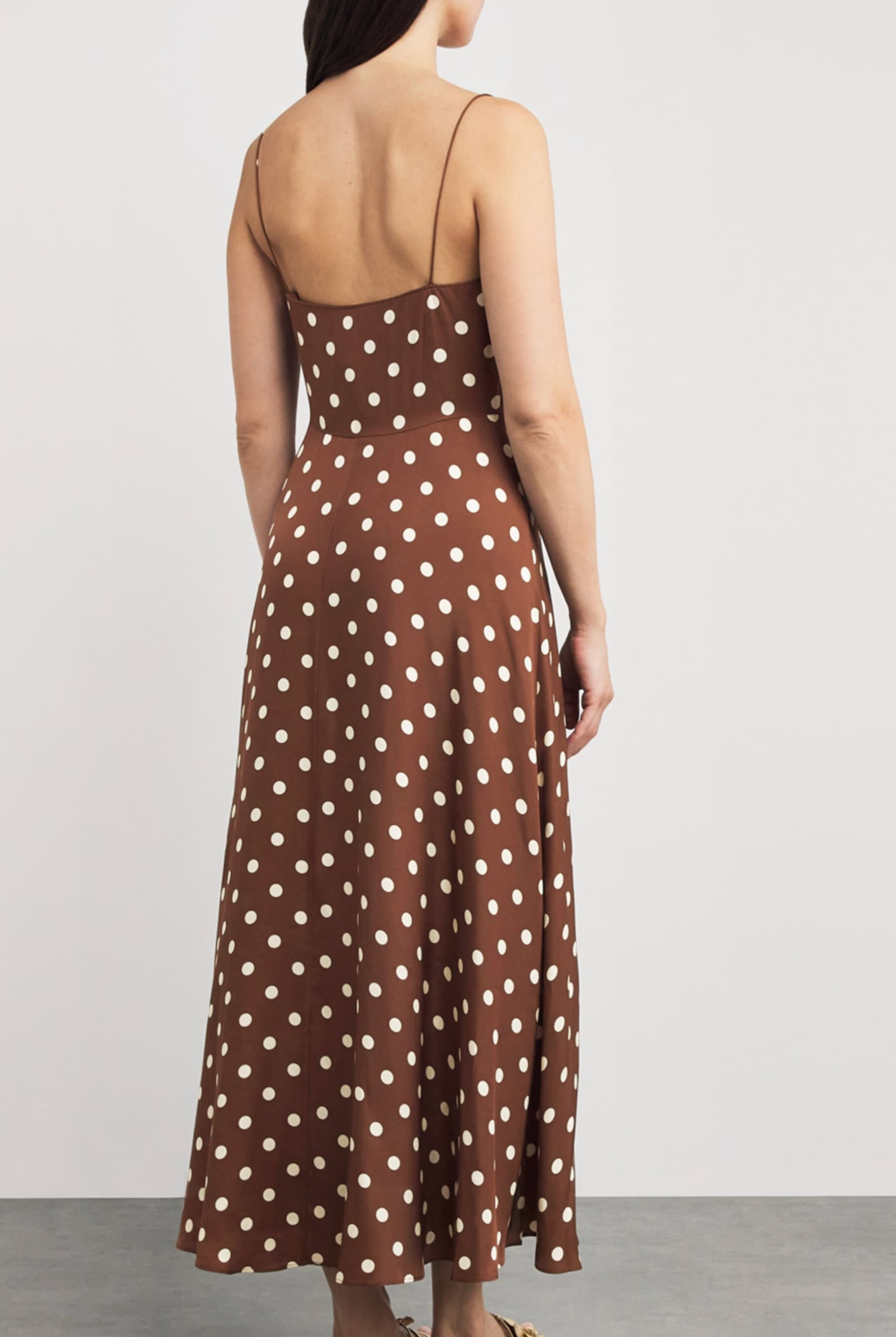 Dôen Silk-Blend Satin Lorraine Midi Dress