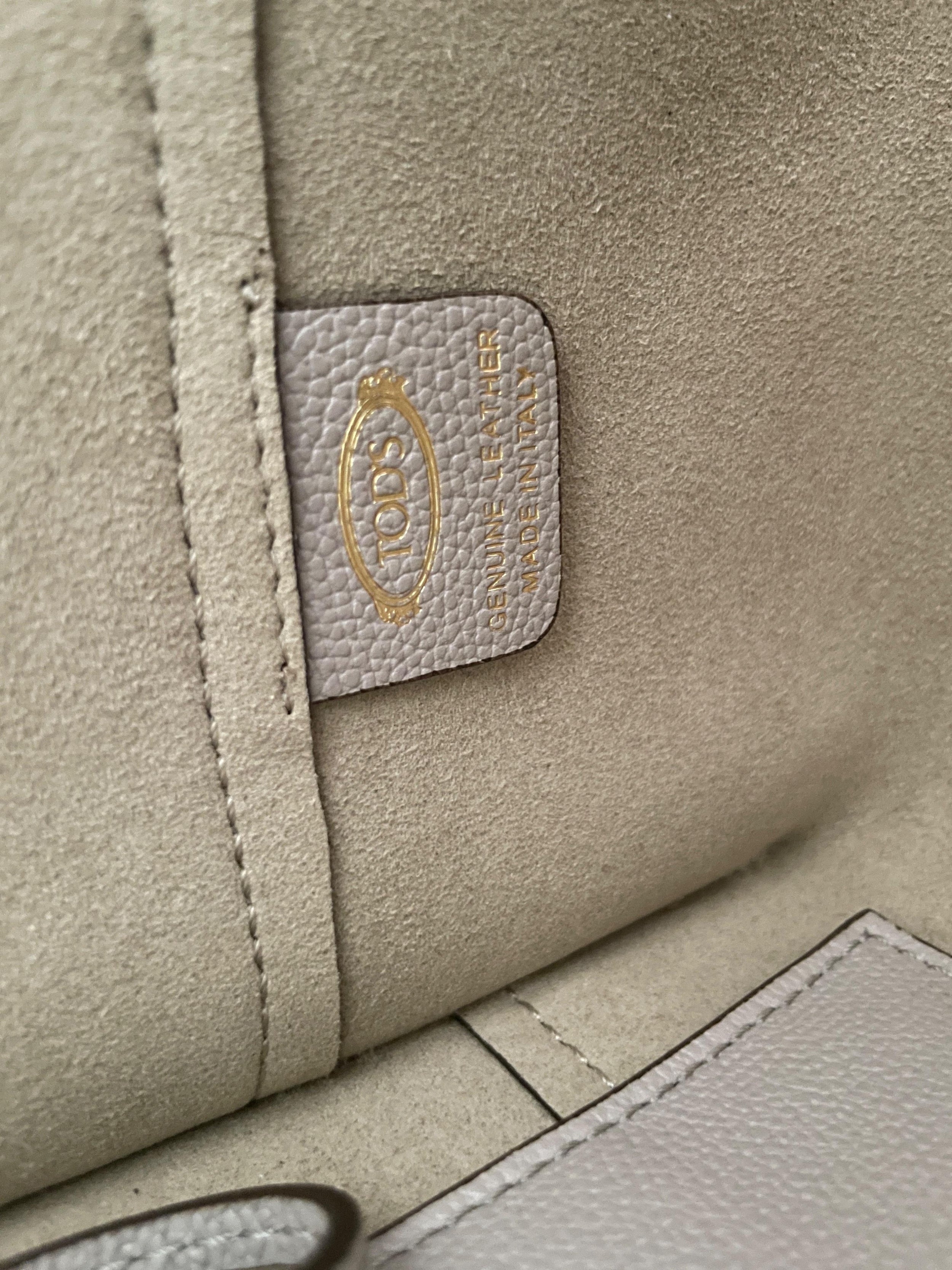 Tod's Grey Mini T Timeless Shopping Bag