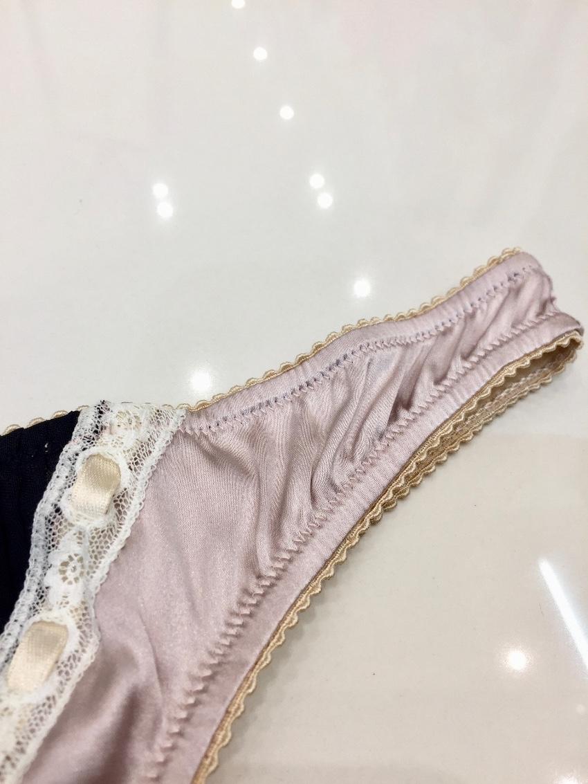 Blumarine Lilac Silk Thong