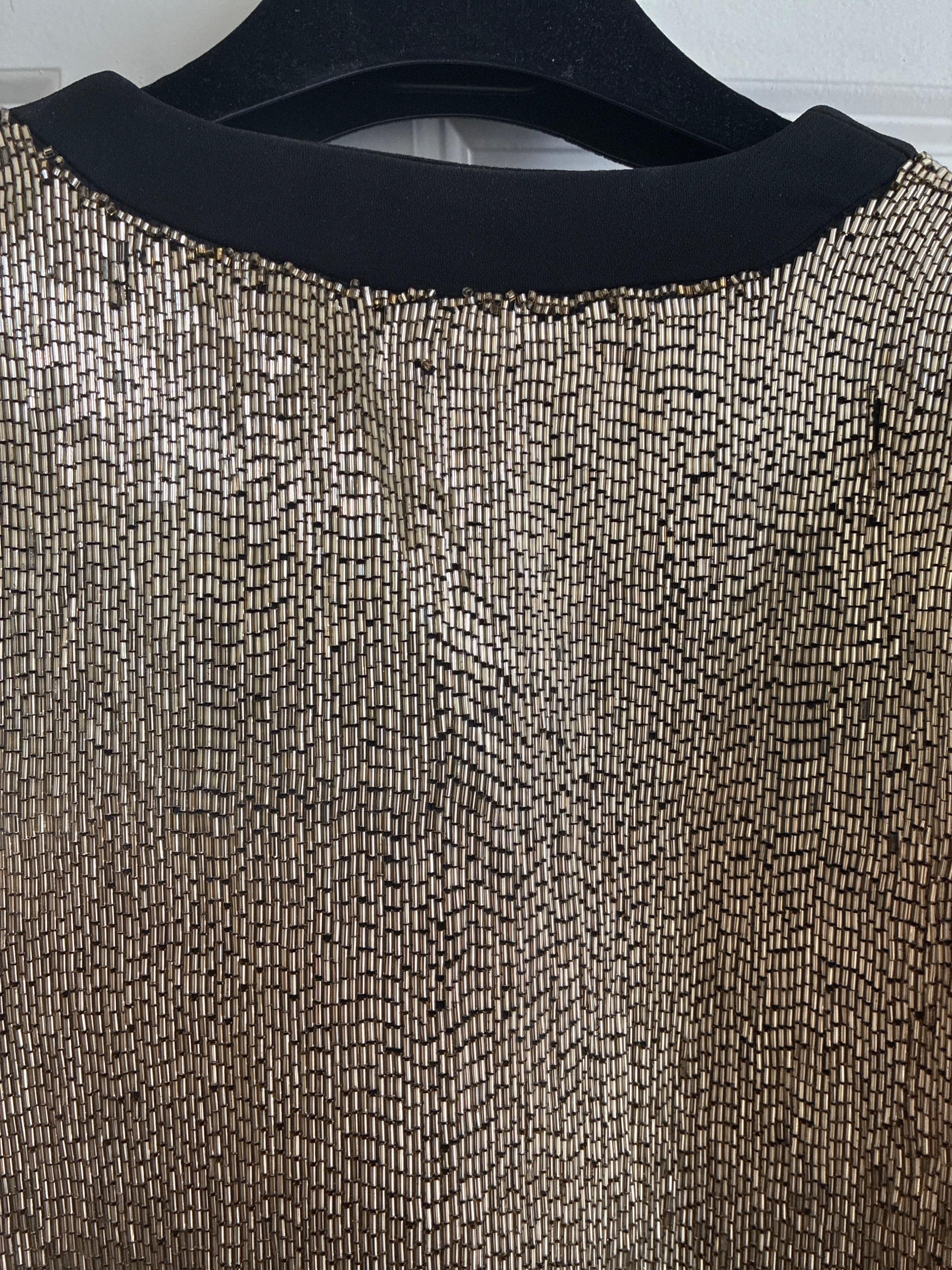 Gold Sequin Short Jacket