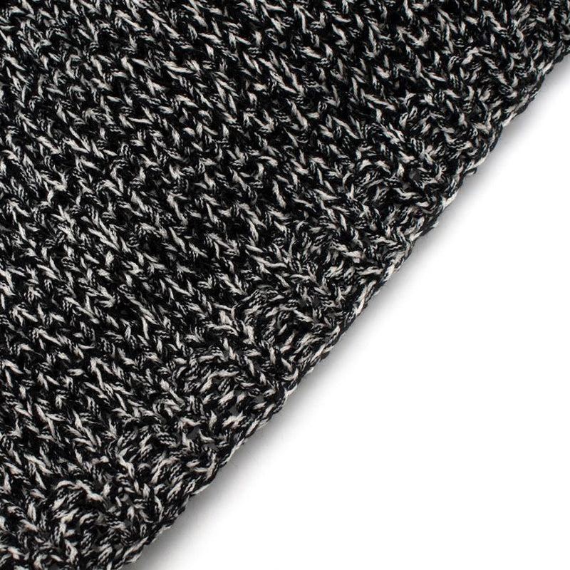 Sasquatchfabrix Shoe-Laced Stitched Two Tone Wool Sweater