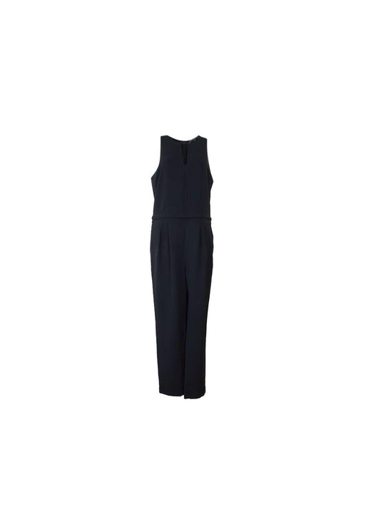 Black crepe keyhole jumpsuit