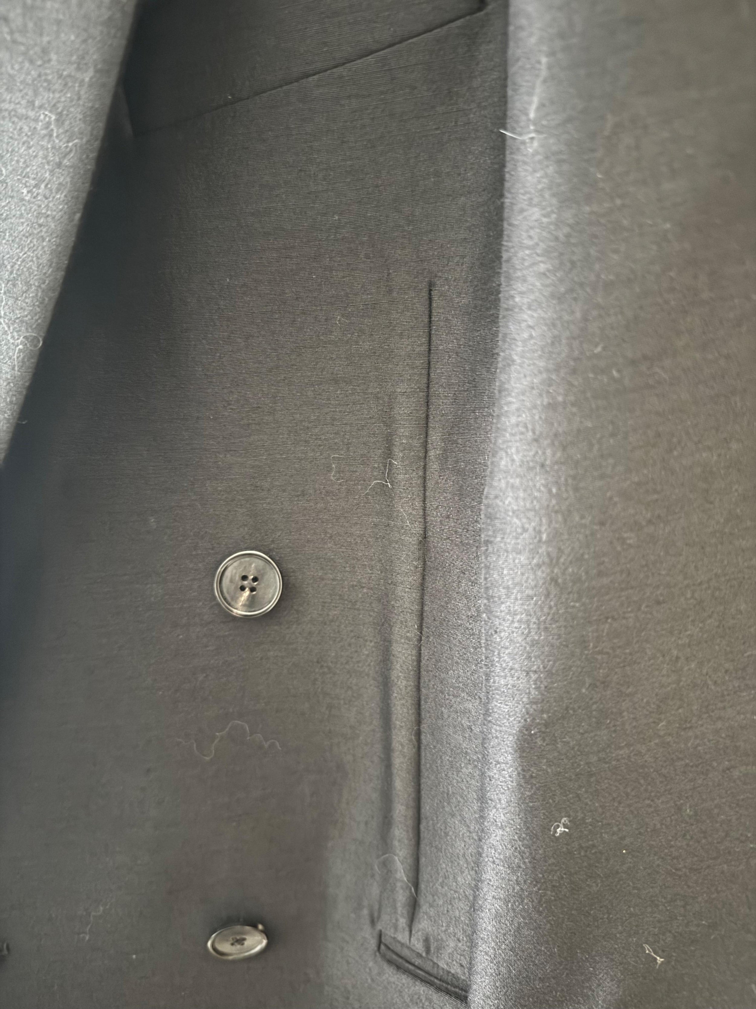 The Row Black Wool/Silk Blend Sandon Blazer