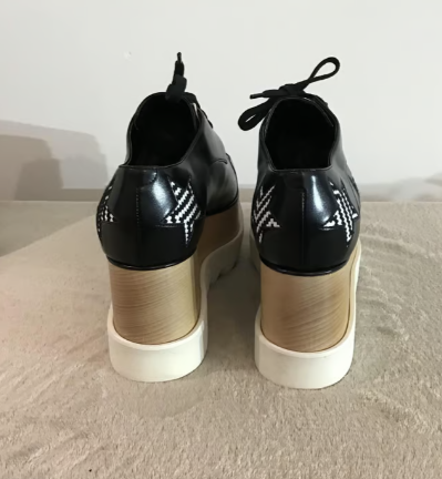 Elyse Star Embroidered Platform Lace Up Shoes