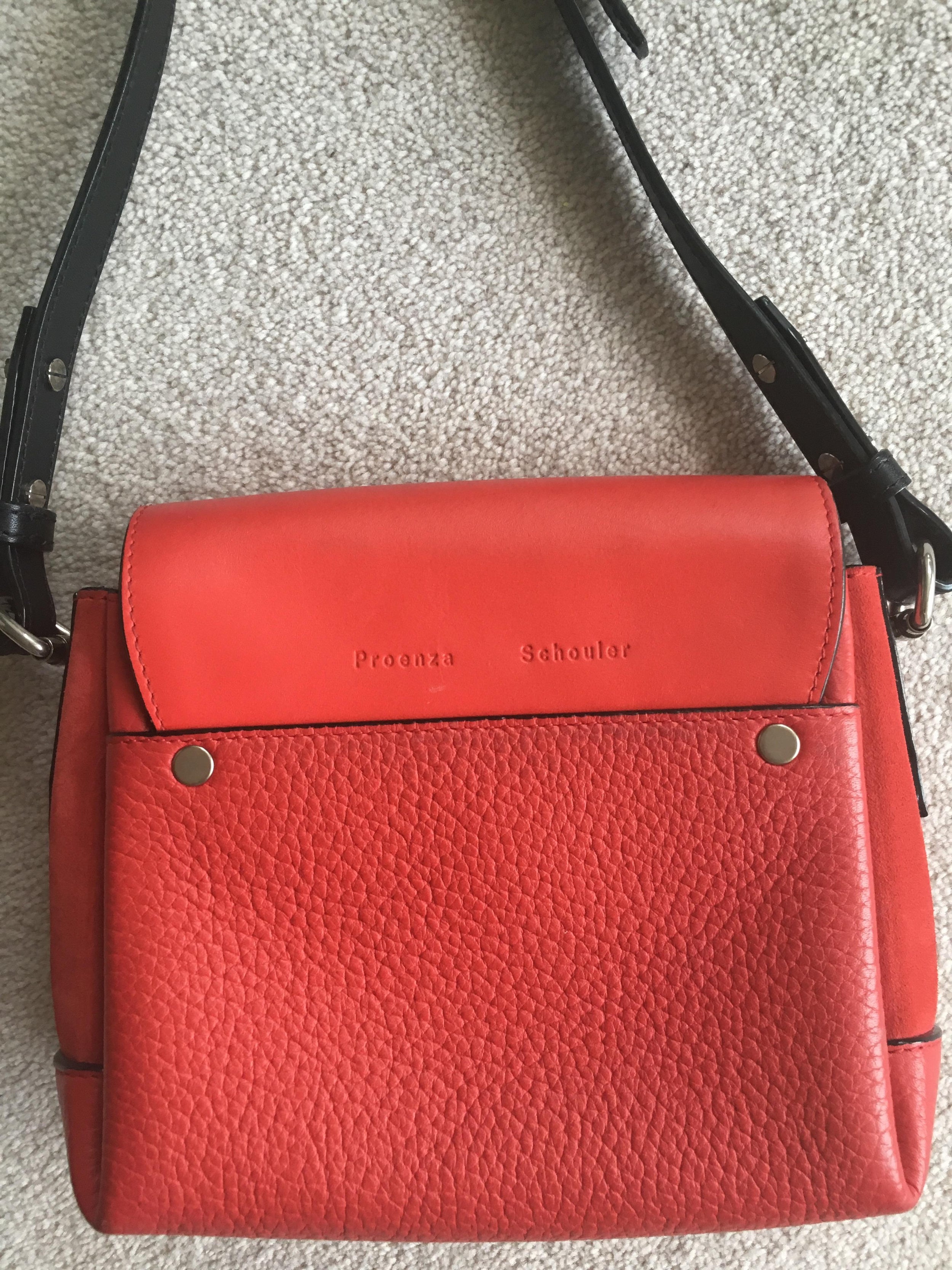 Proenza Schouler red leather cross-body bag