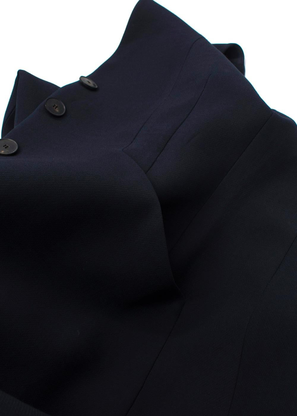 Dior Navy Sleeveless Longline Waistcoat