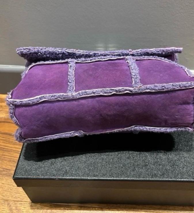 Chanel Purple Sheepskin Shoulder Bag