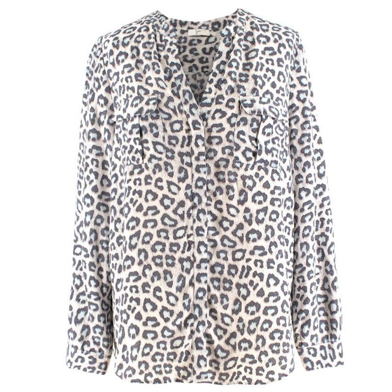Joie Leopard Print Blouse