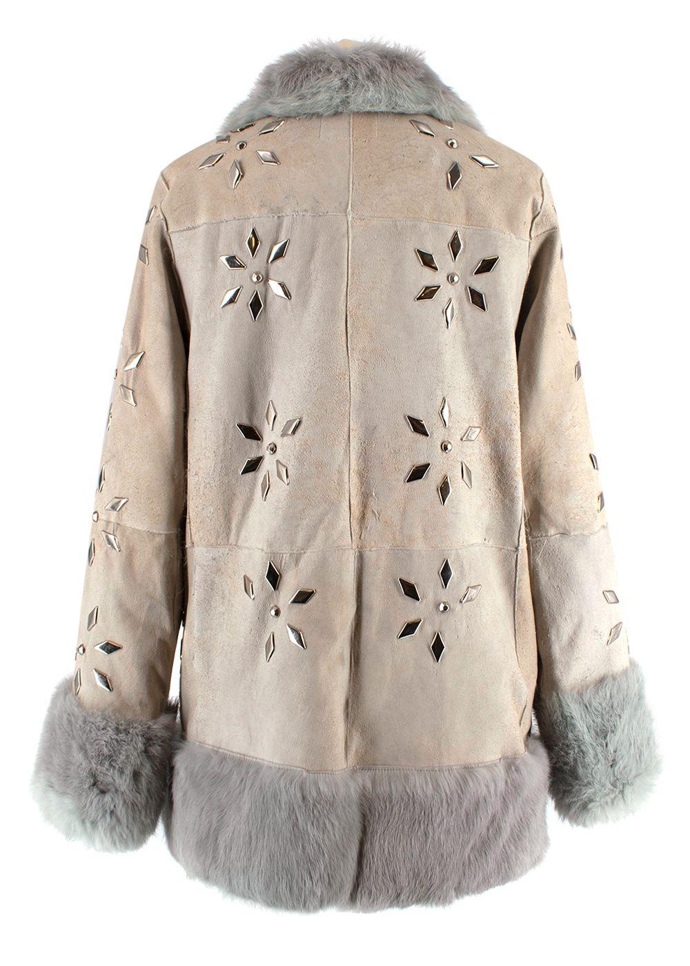 Vintage Fur Lined Embellished Penny Lane Coat