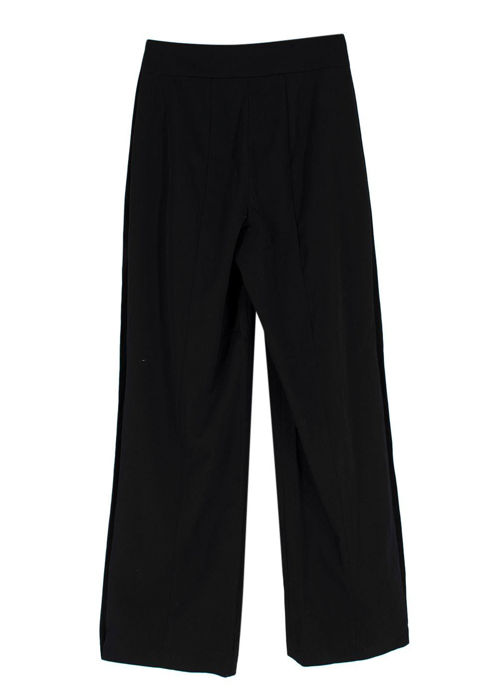 FFORME Black Faye High Waisted Wool Trousers