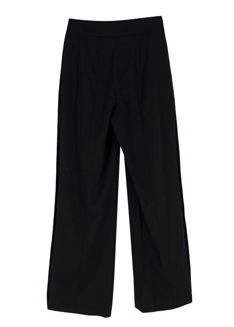 FFORME Black Faye High Waisted Wool Trousers