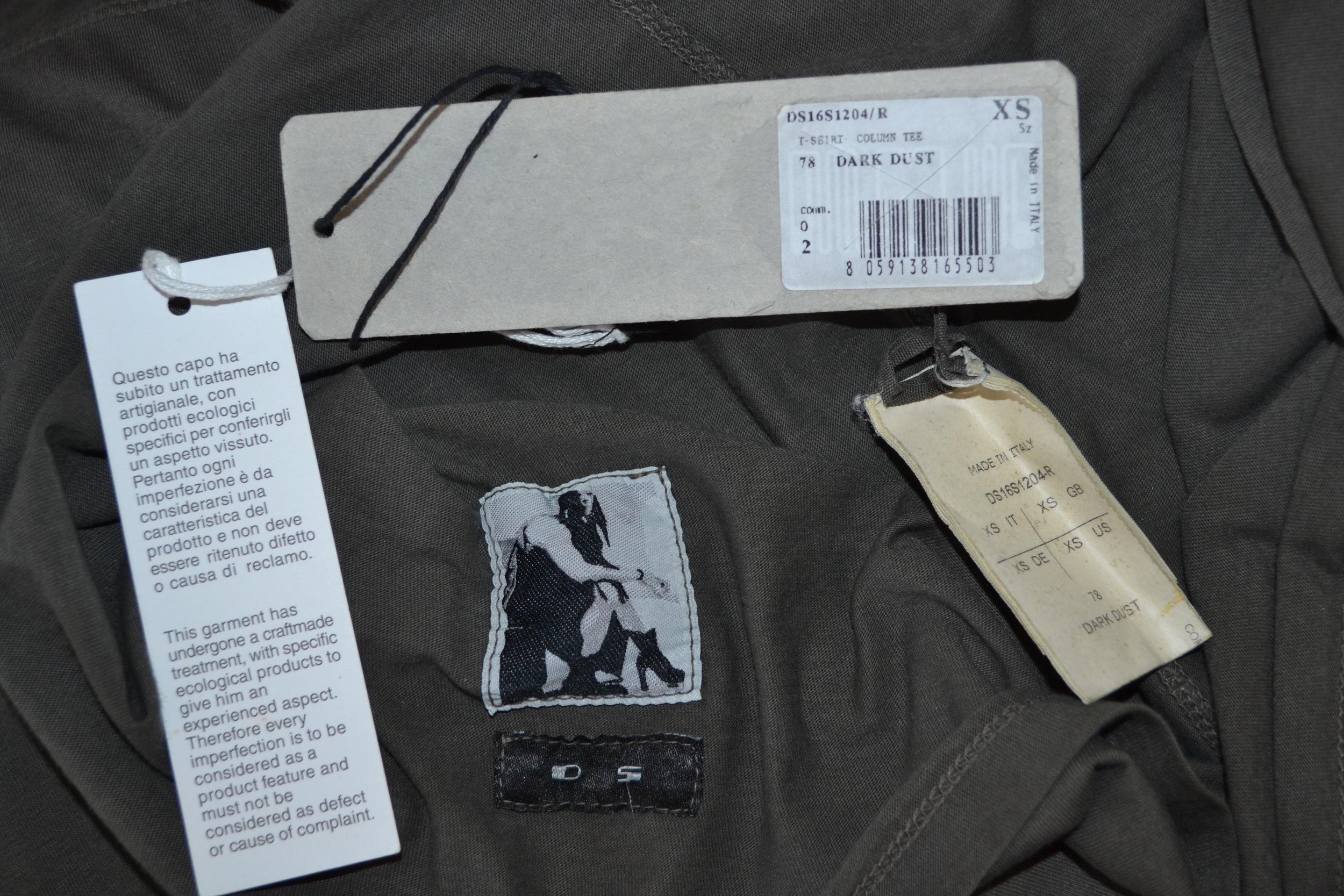 Rick Owens Brown Cotton Tank Top