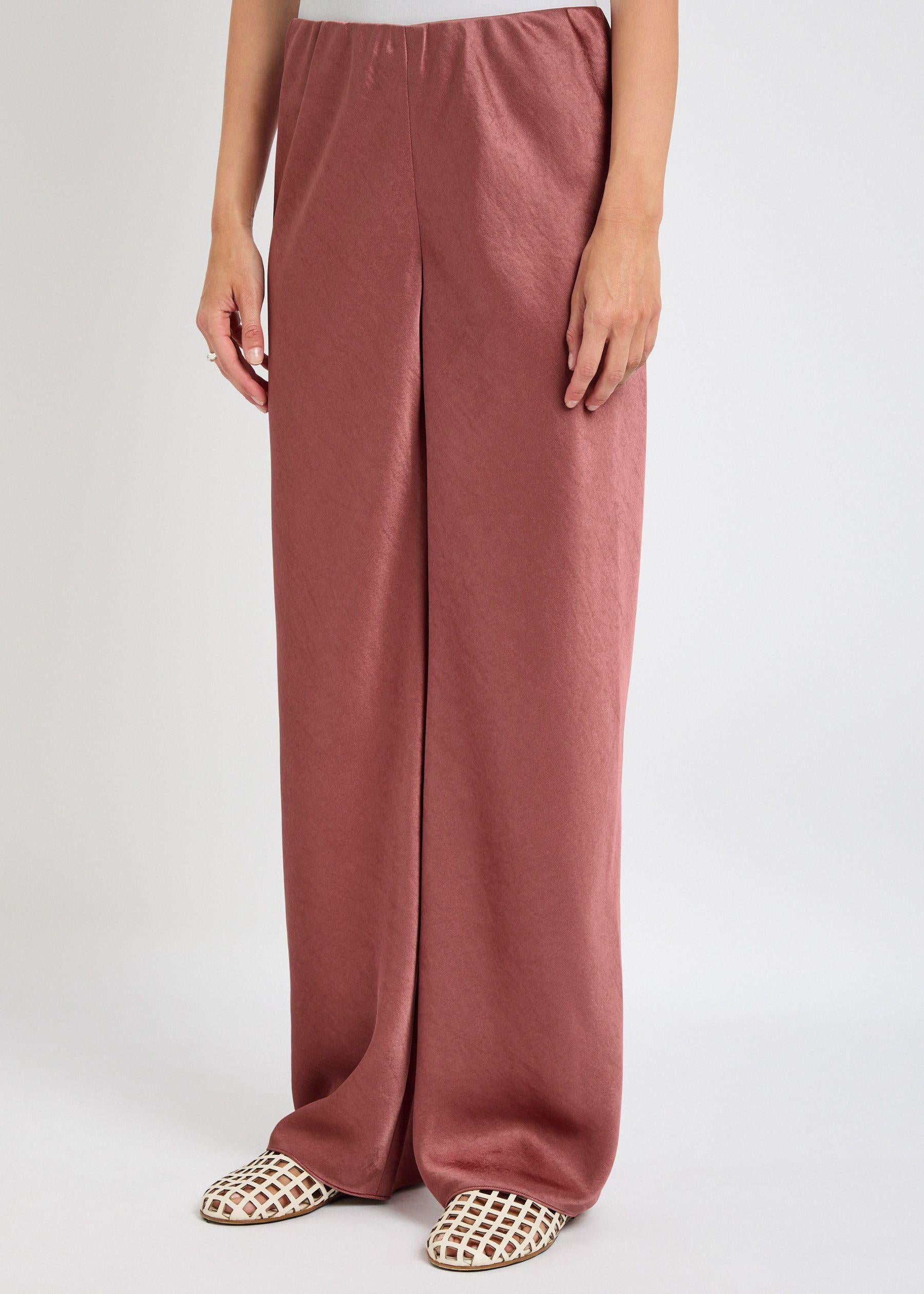 Vince Wide-leg Satin Trousers