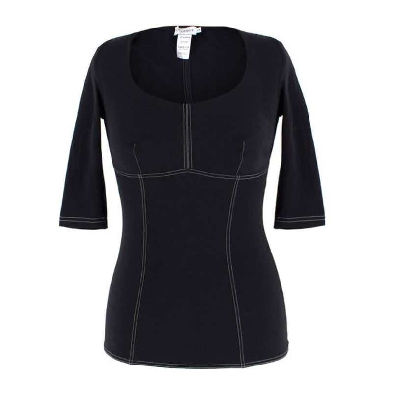 Ernest Leoty Black & Pink Corset Inspired Set of 2 Tops
