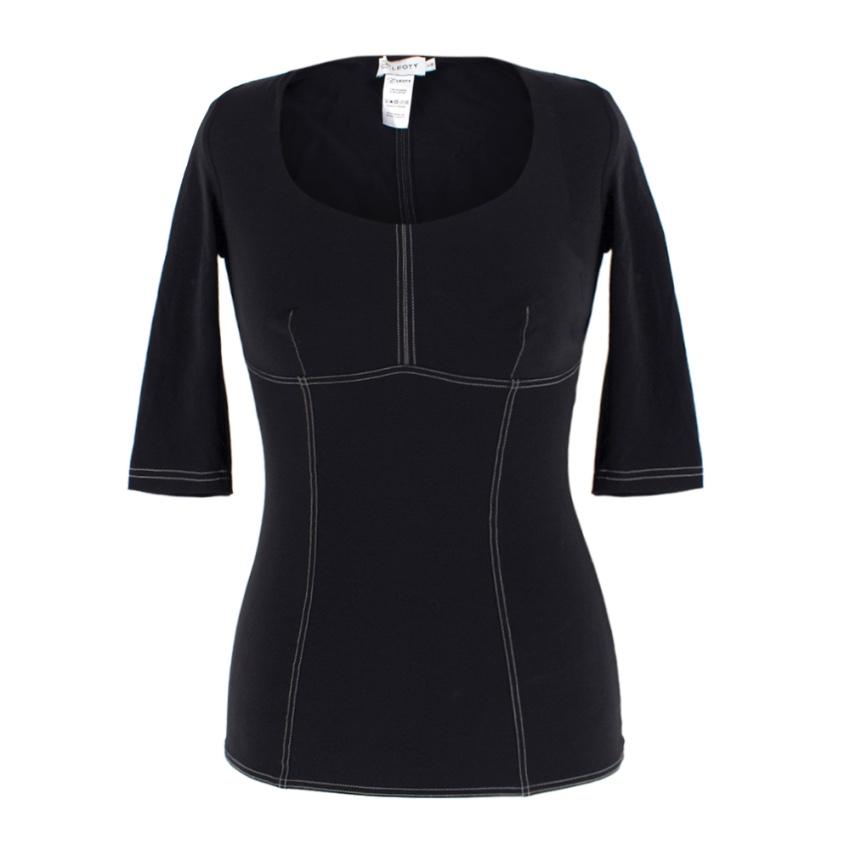 Ernest Leoty Black & Pink Corset Inspired Set of 2 Tops