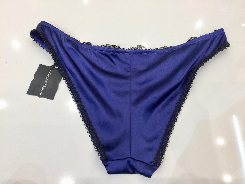Chantal Thomass Midnight Silk Briefs