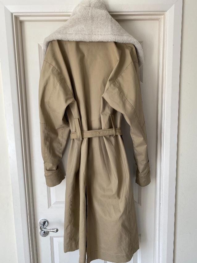 Sharon Wauchob Shearling Lined Cotton Trench Coat