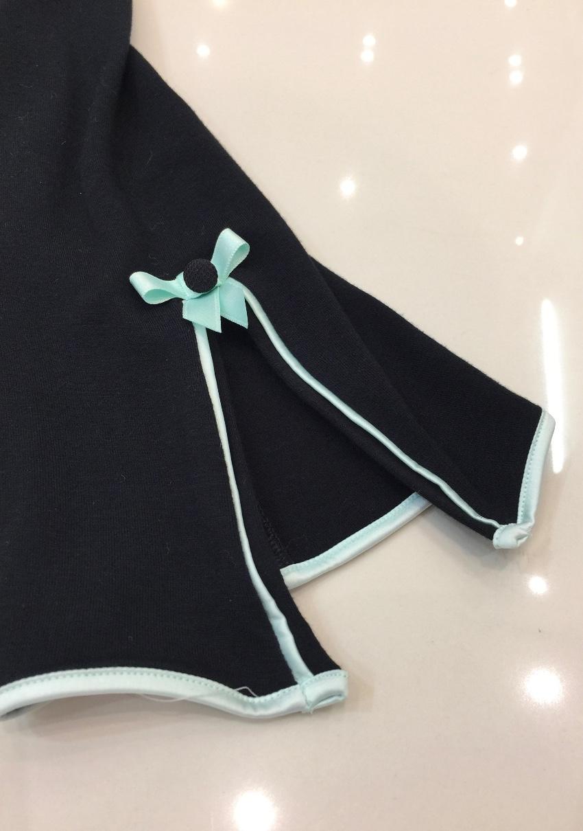 Cotton Club Couture Black & Mint Green Lounge Pyjama