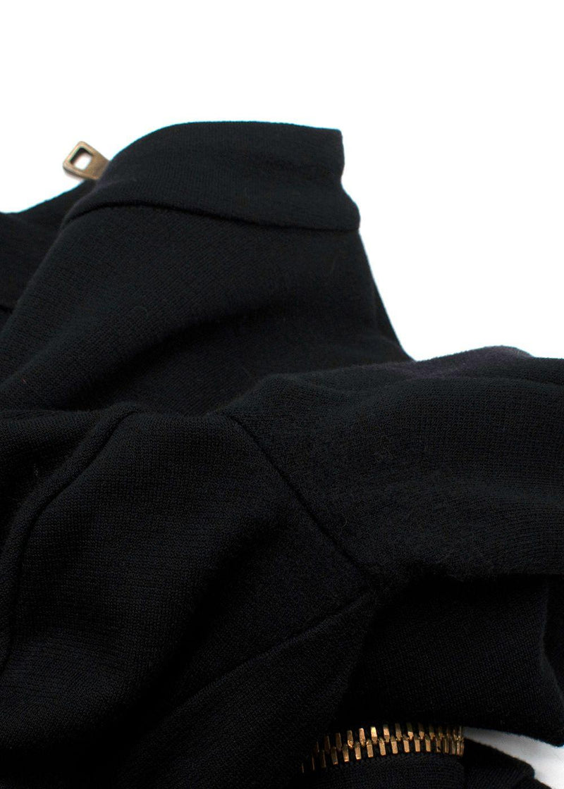 Balmain Black Bow Mini Dress