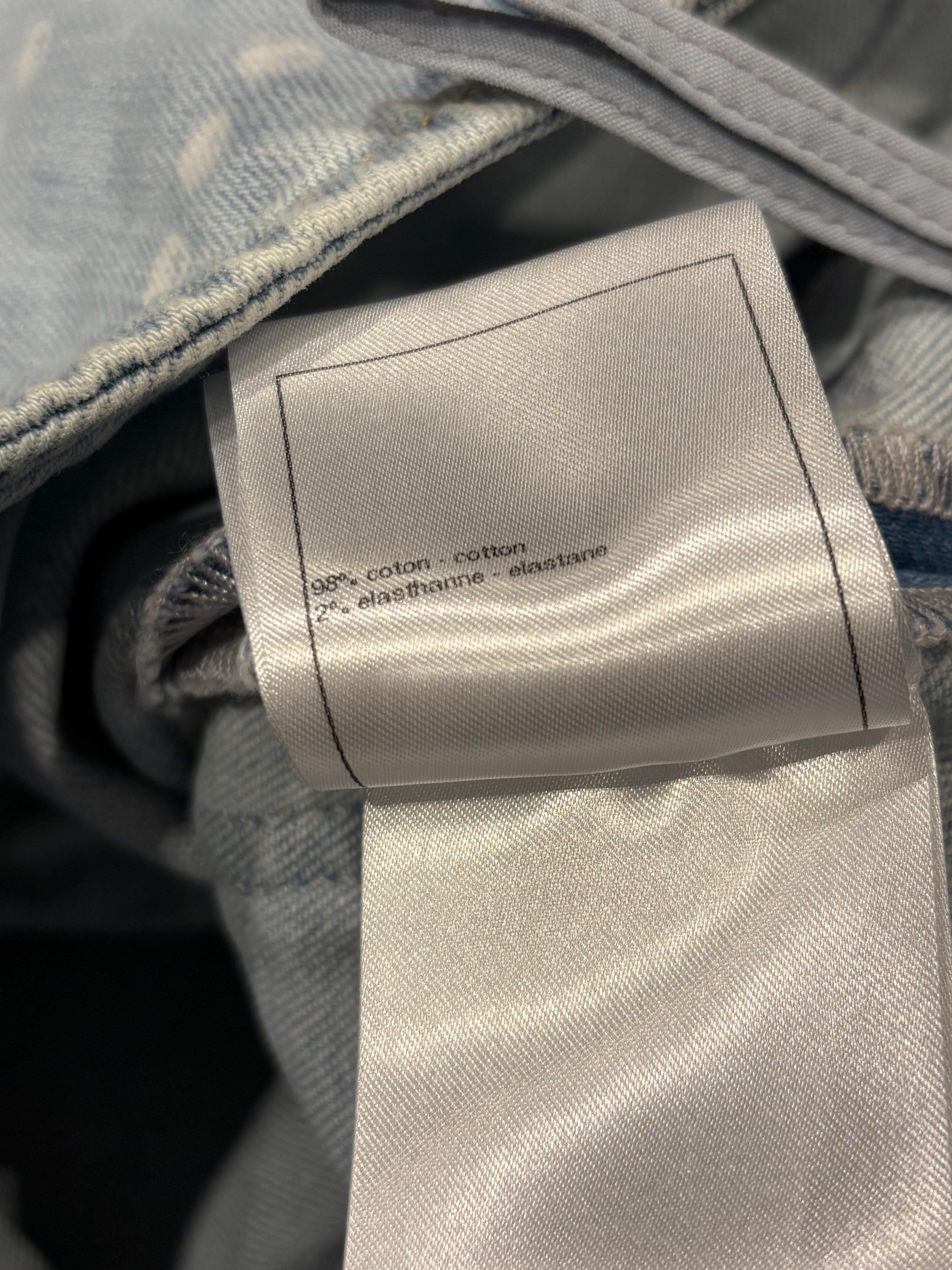 Chanel Printed Straight Jeans