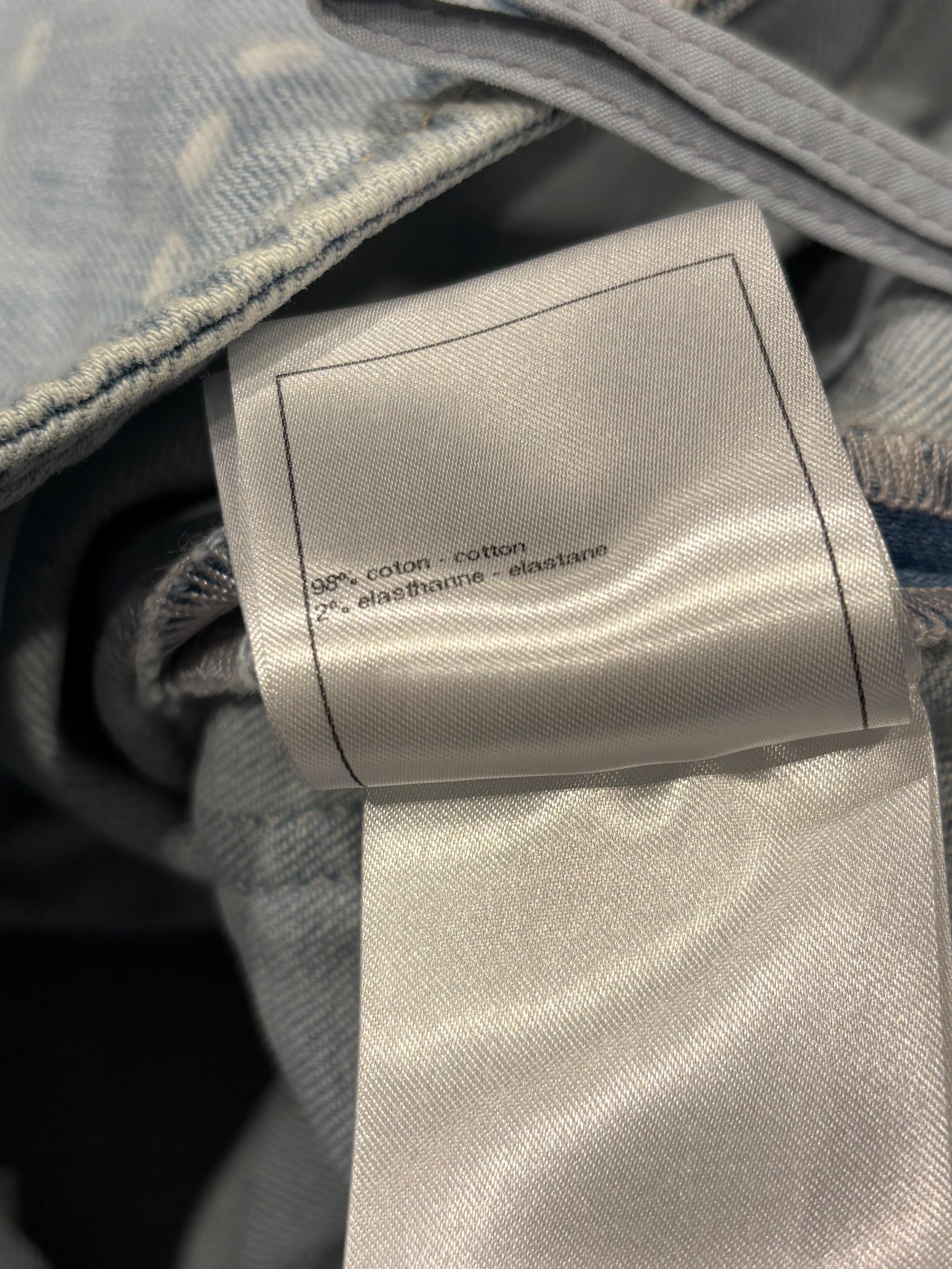 Chanel Printed Straight Jeans