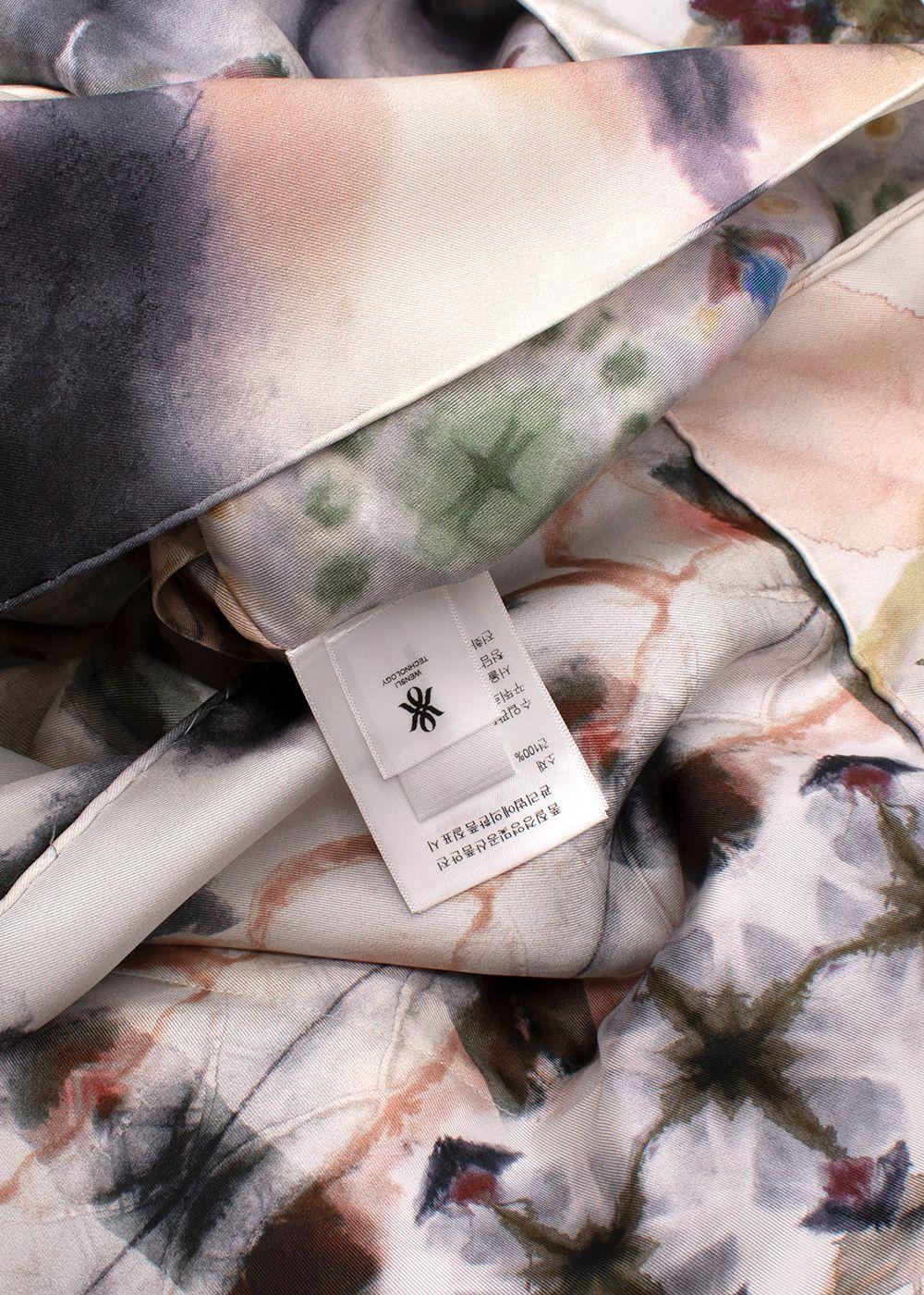 Dior Silk Smock Dress with 3/4 Sleeves