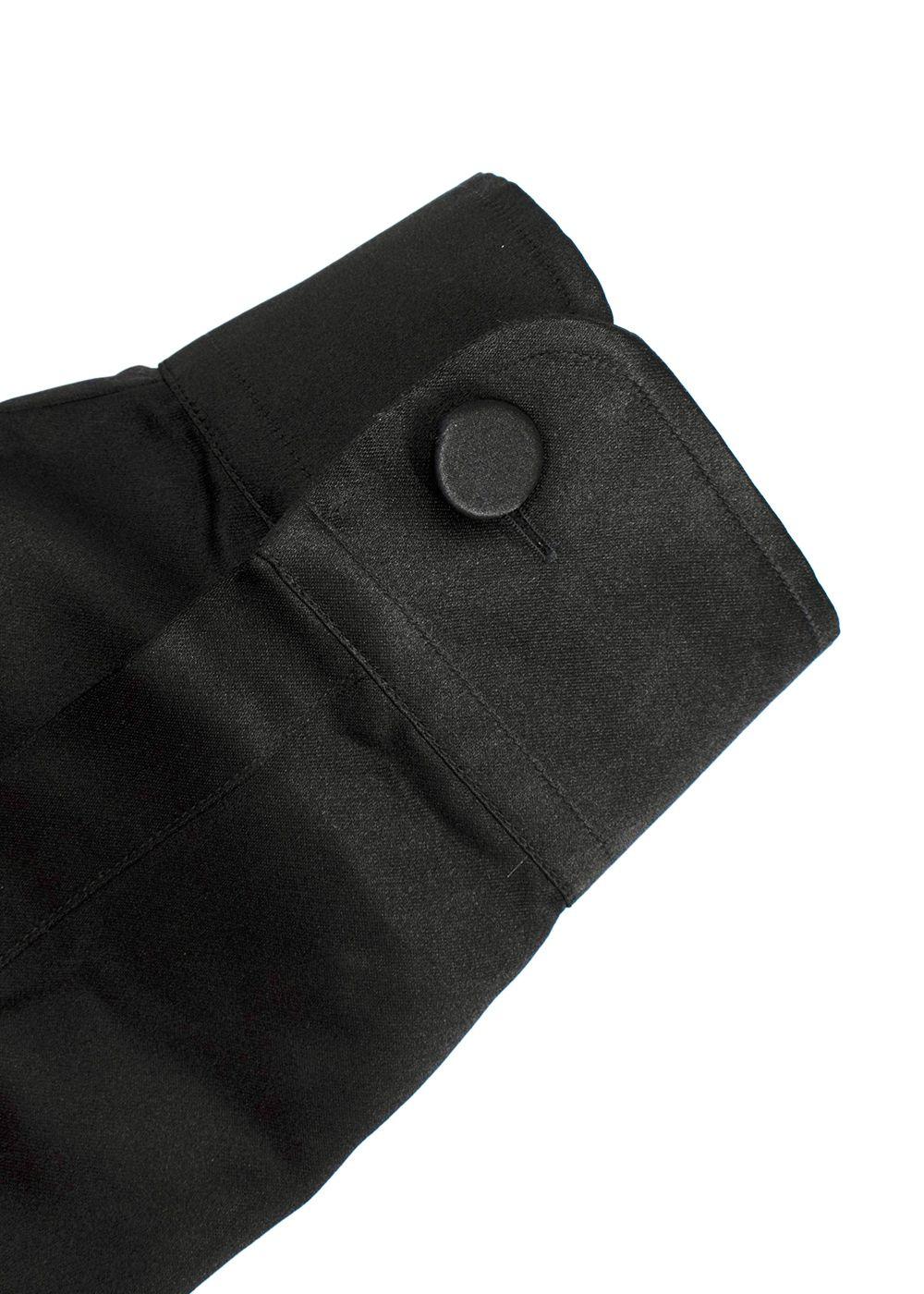 Fendi Black Silk Printed Button-down Shirt