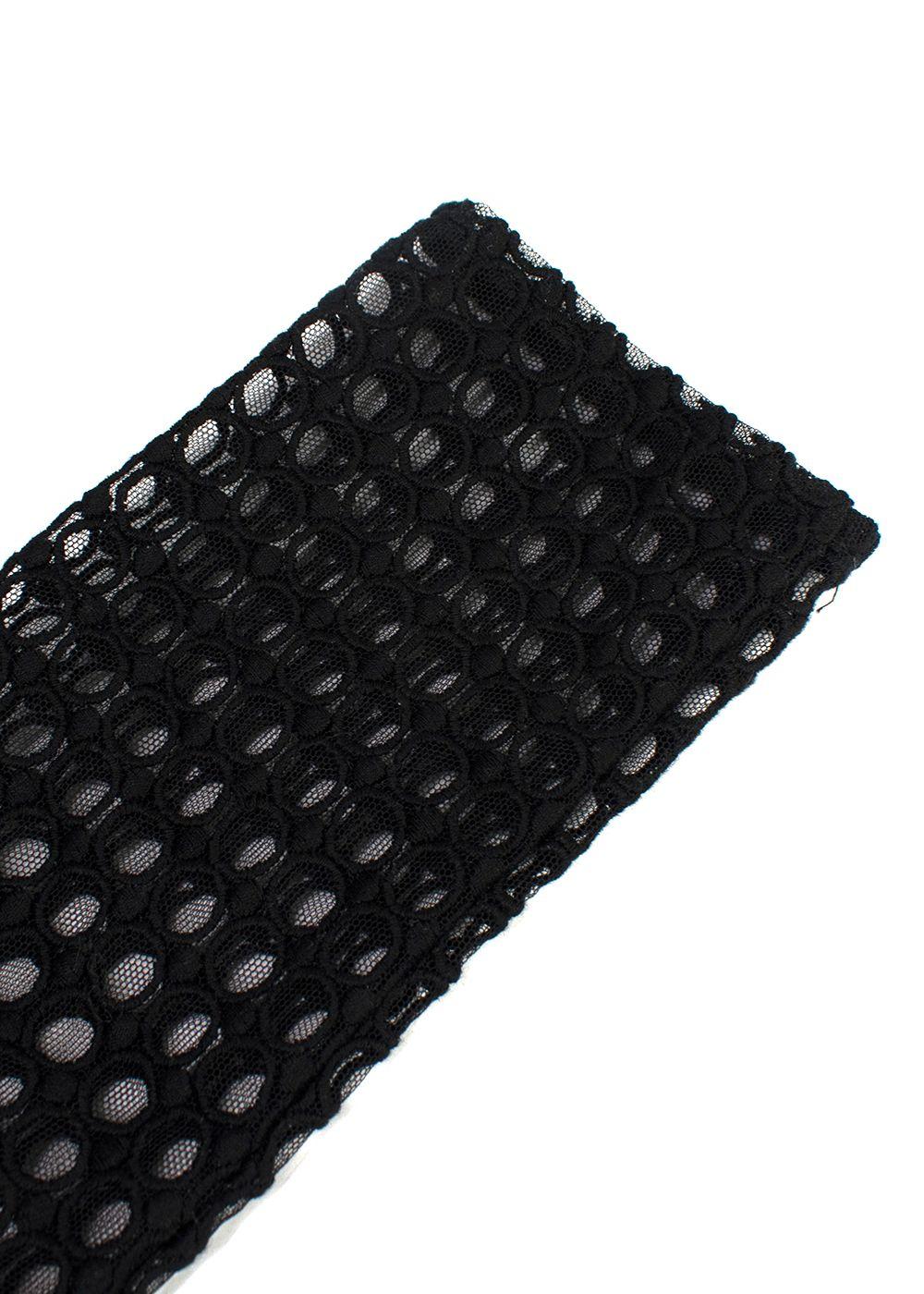 David Koma Black Crystal Embellished Bodysuit