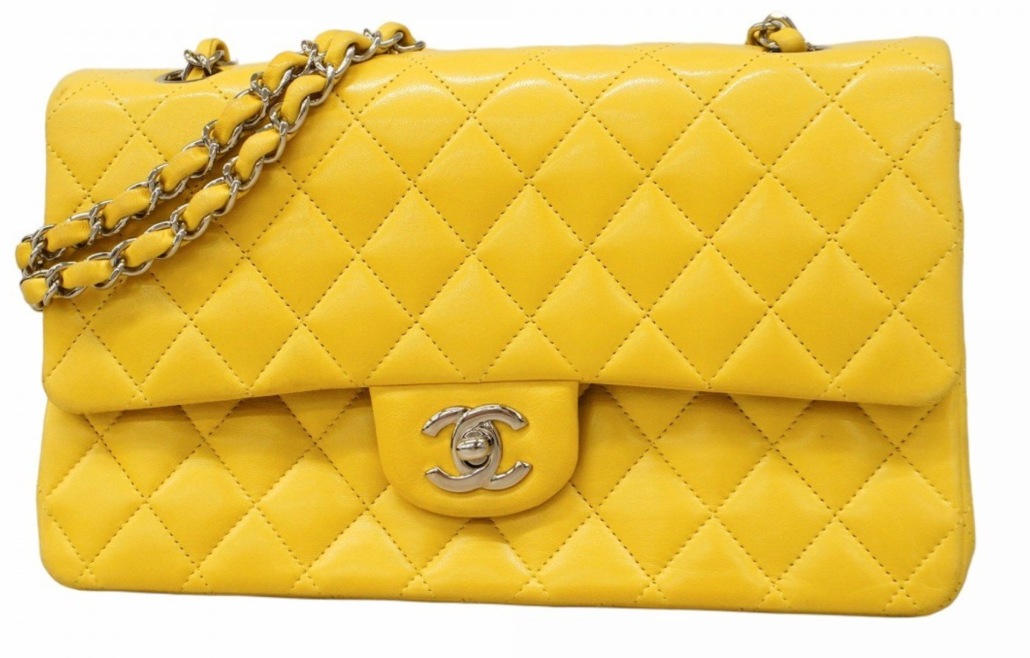 Chanel Quilted Yellow Timeless Bag