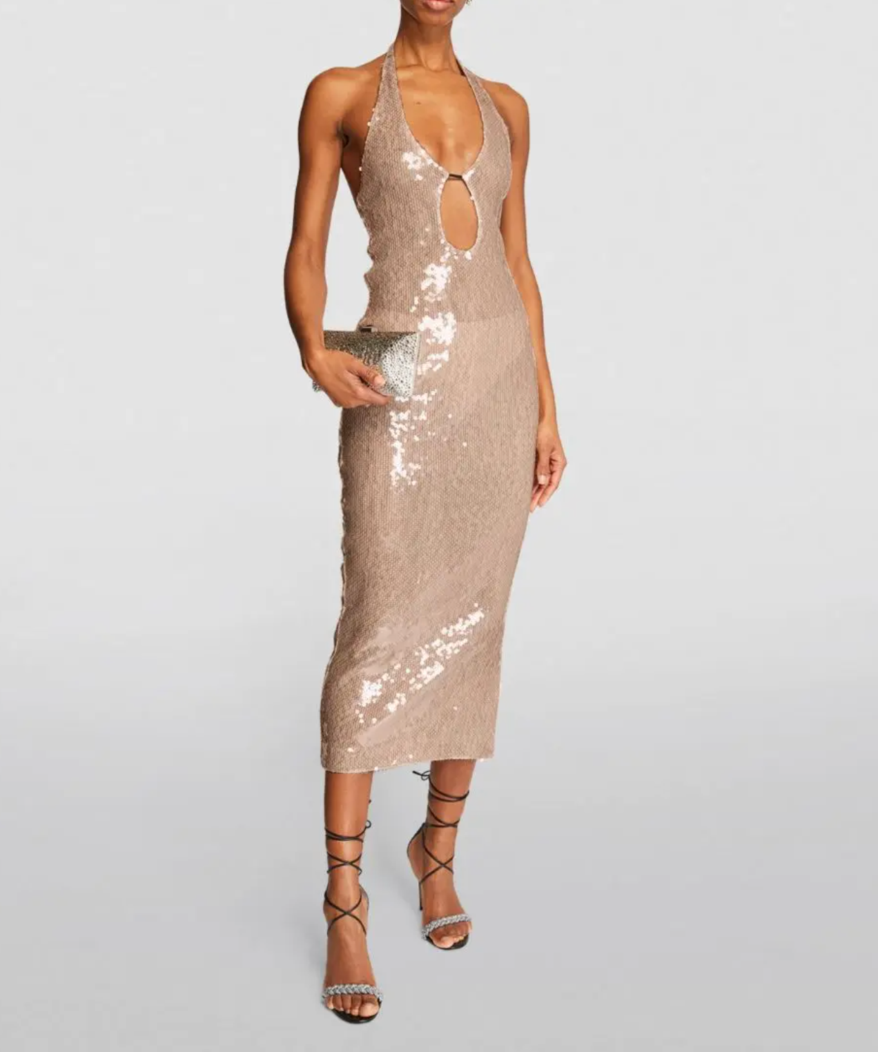 16Arlington Sequinned Sola Midi Dress