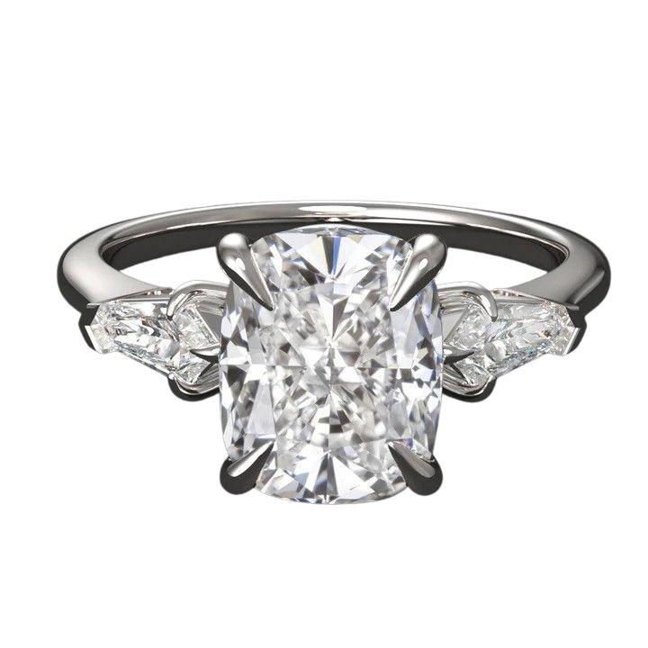 Cushion Cut 2ct Lab Grown Diamond Ring