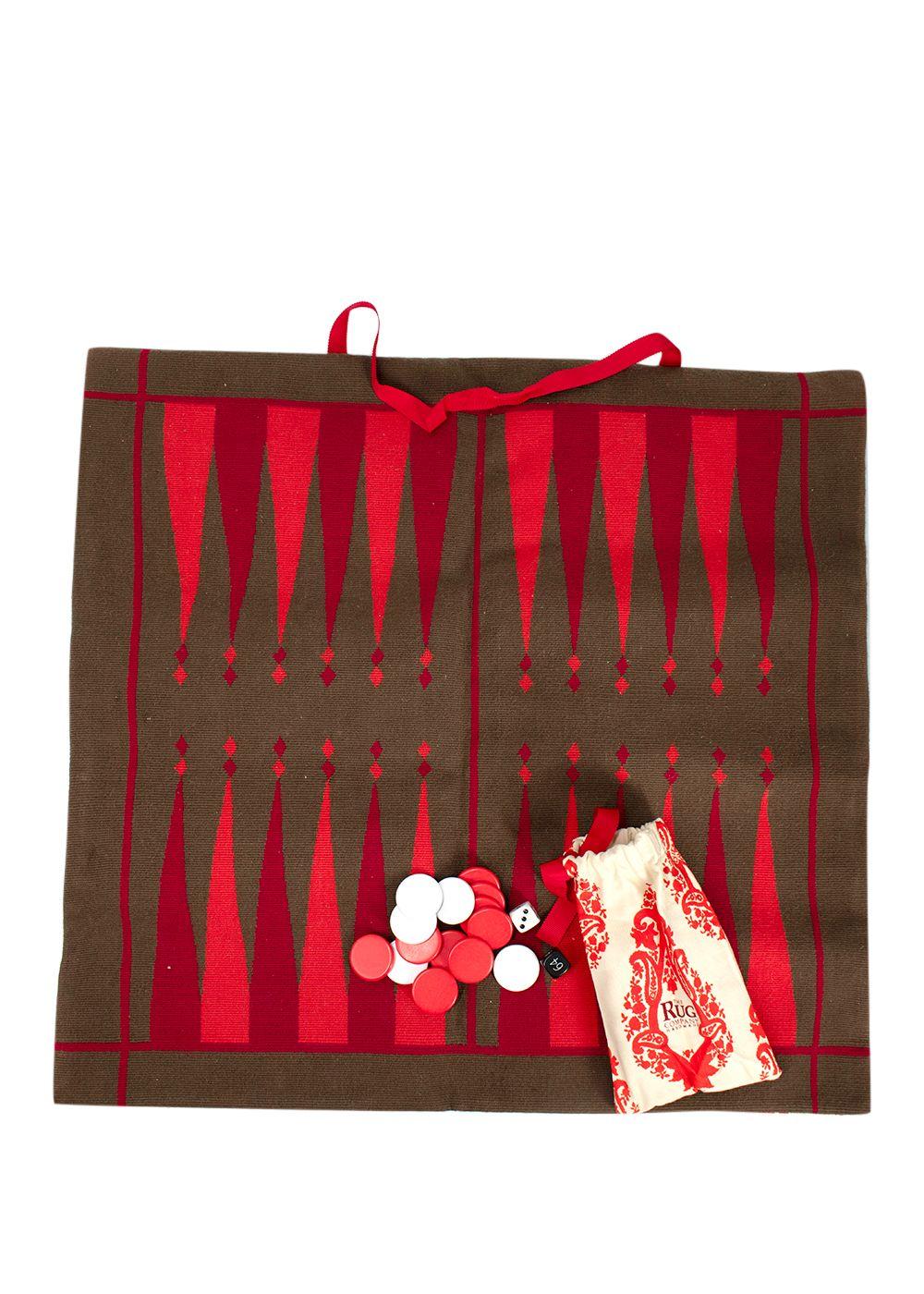 The Rug Company Travel Backgammon Set