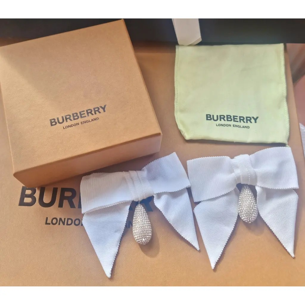 Burberry Oversized Bow Clip Earrings