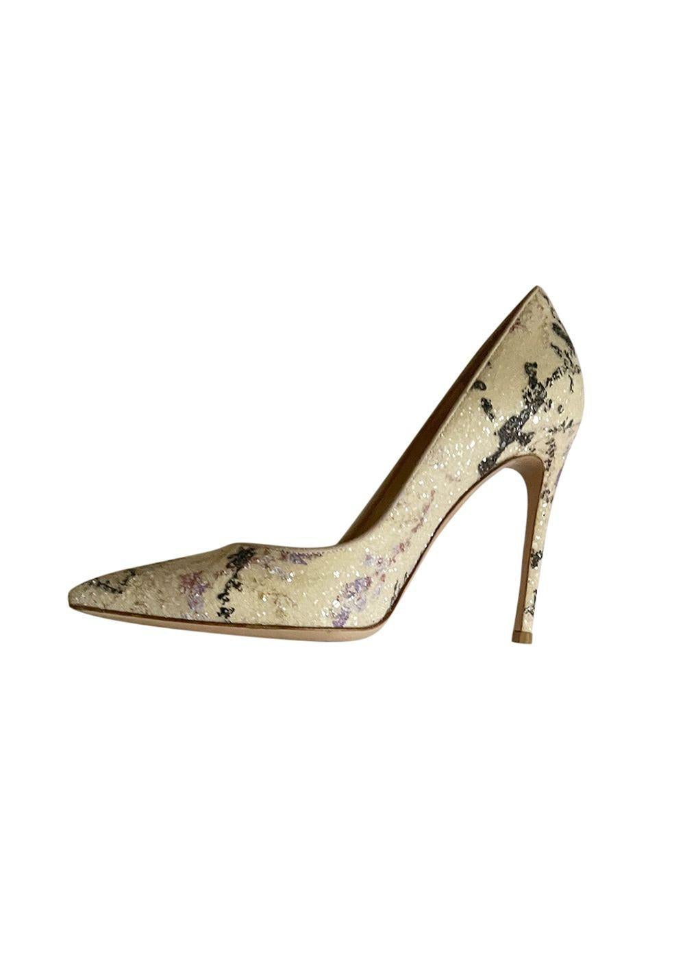 for Mary Katrantzou Floral Pumps