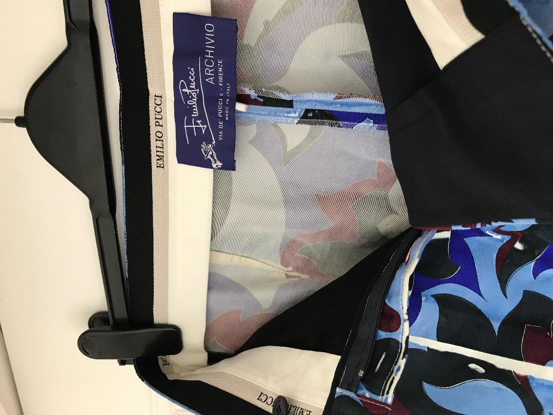 Emilio Pucci Silk Printed Trousers