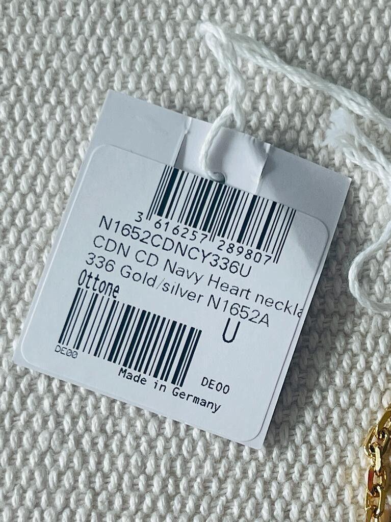 gold-tone metal CD Navy necklace